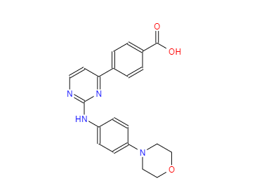 cas:945749-71-3​,4-(2-(4-Morpholinophenylamino)pyrimidin-4-yl)benzoic acid